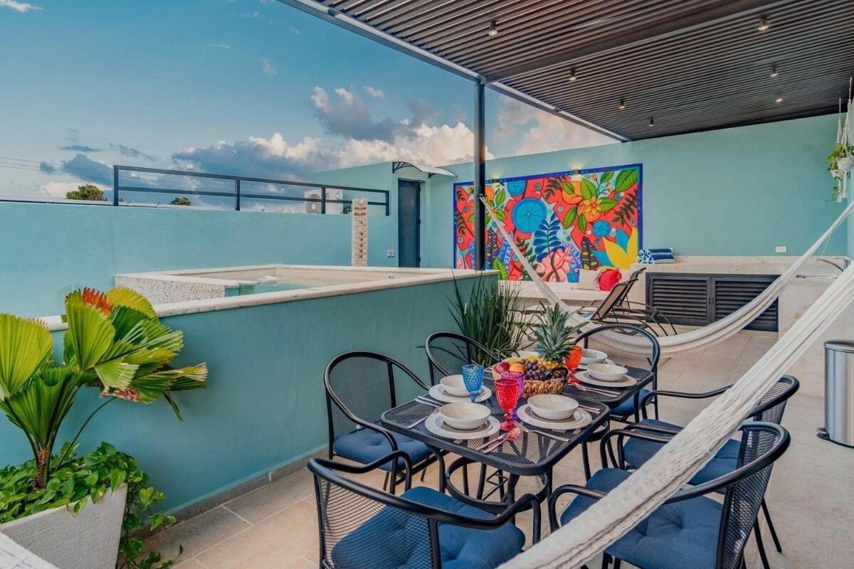 Rincon Del Cielo Rooftop With Glass Walled Pool Merida Ngoại thất bức ảnh