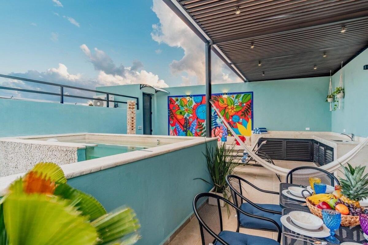Rincon Del Cielo Rooftop With Glass Walled Pool Merida Ngoại thất bức ảnh