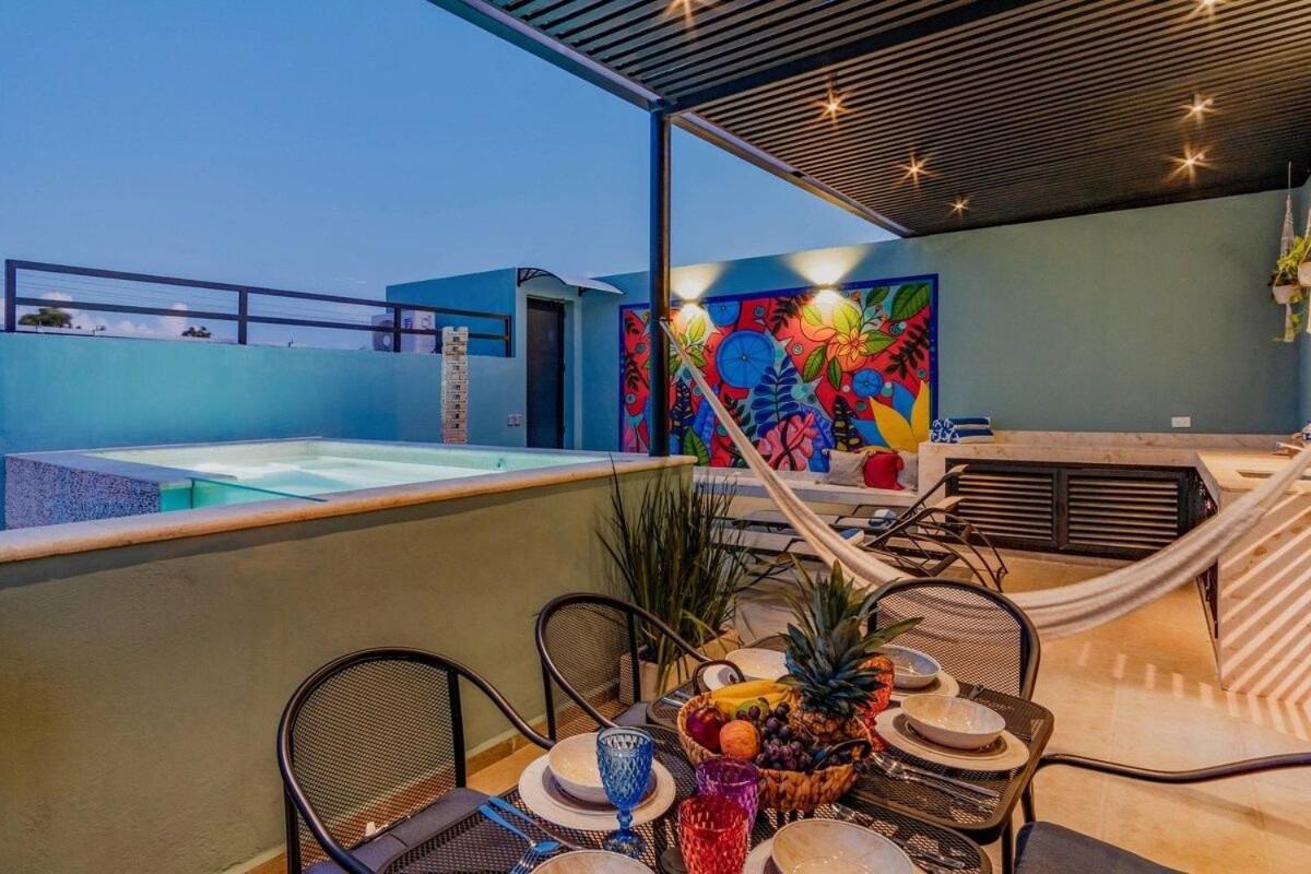 Rincon Del Cielo Rooftop With Glass Walled Pool Merida Ngoại thất bức ảnh