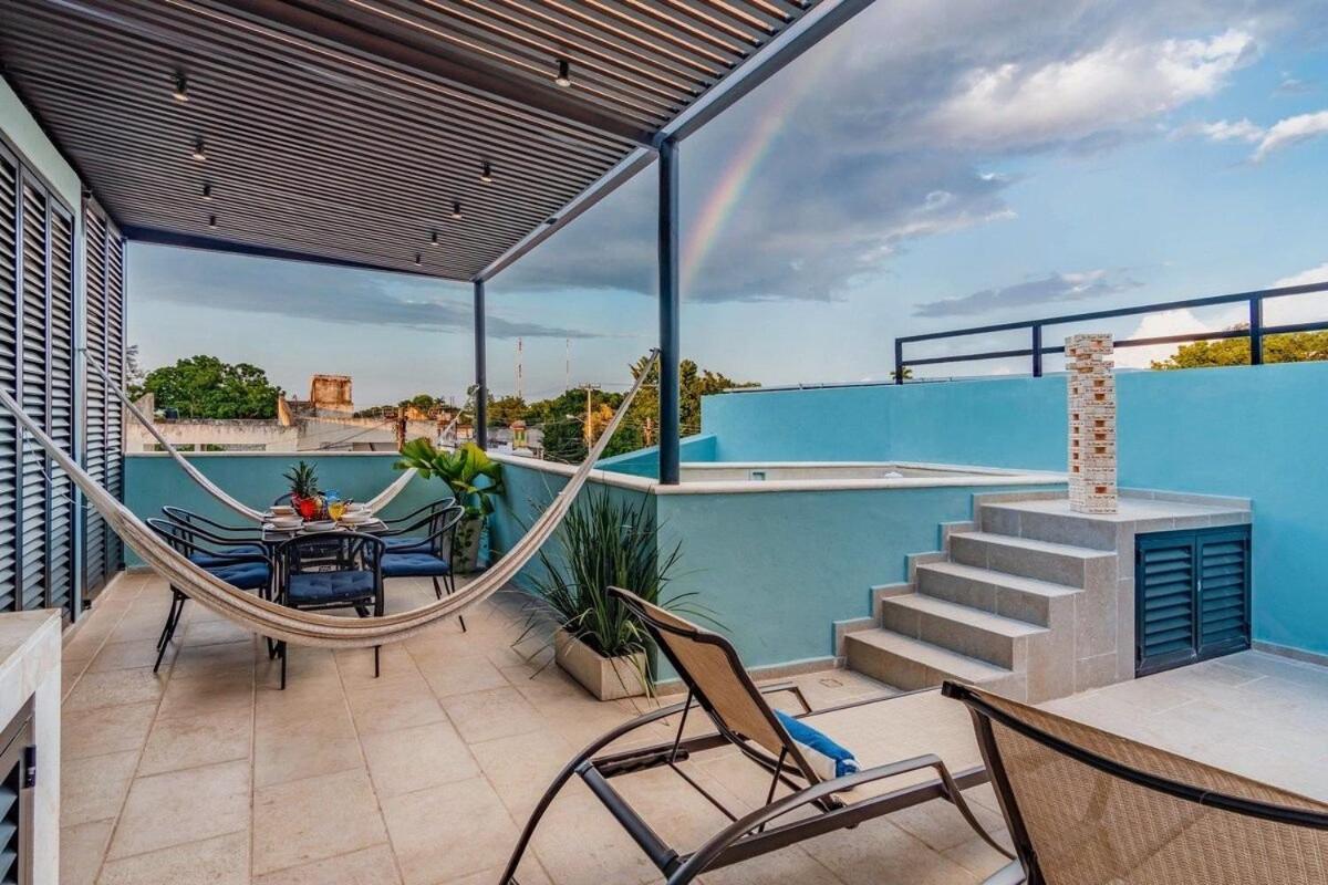 Rincon Del Cielo Rooftop With Glass Walled Pool Merida Ngoại thất bức ảnh